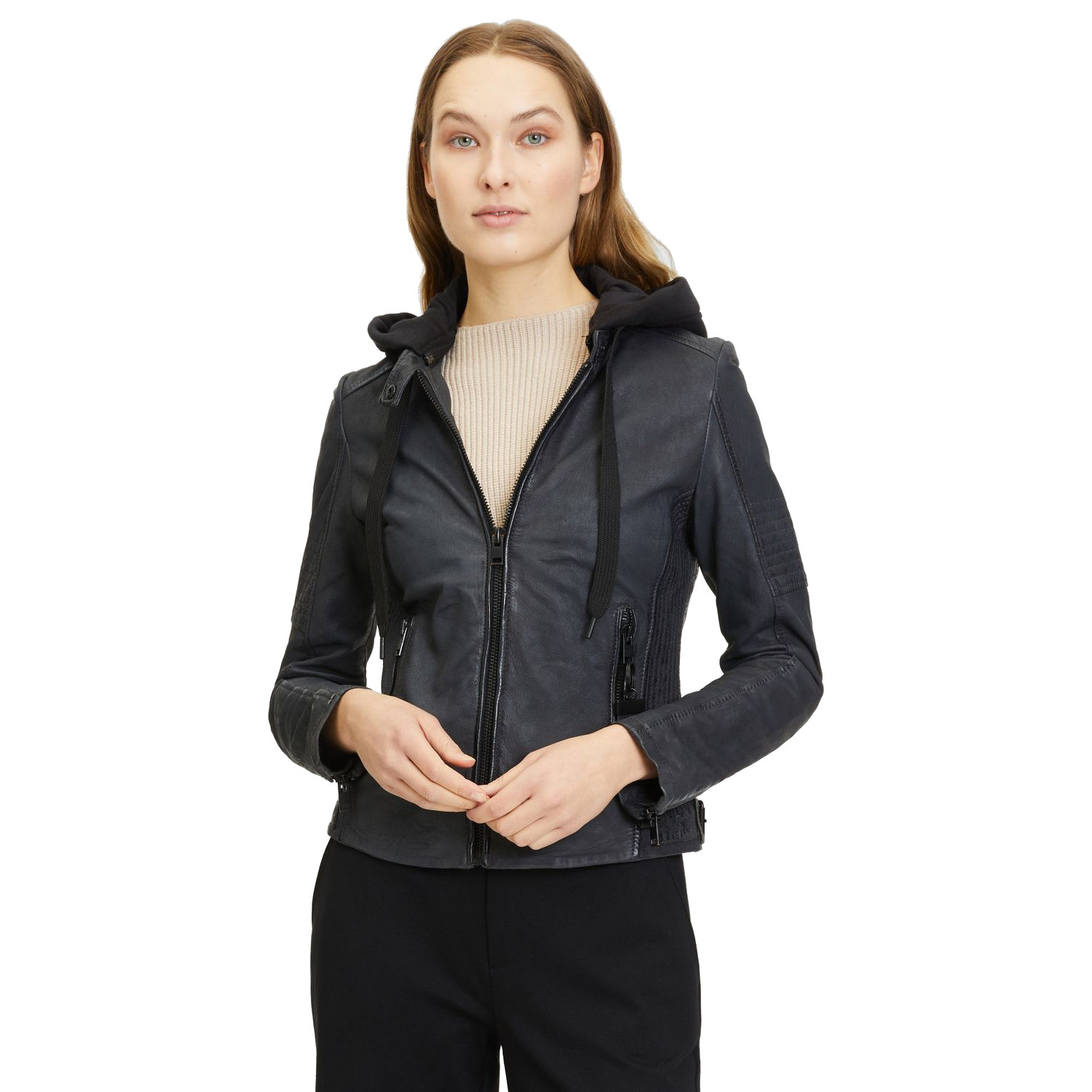 Geaca de Piele Dama Gipsy Gri G2WJadyn – IMBRACAMINTE