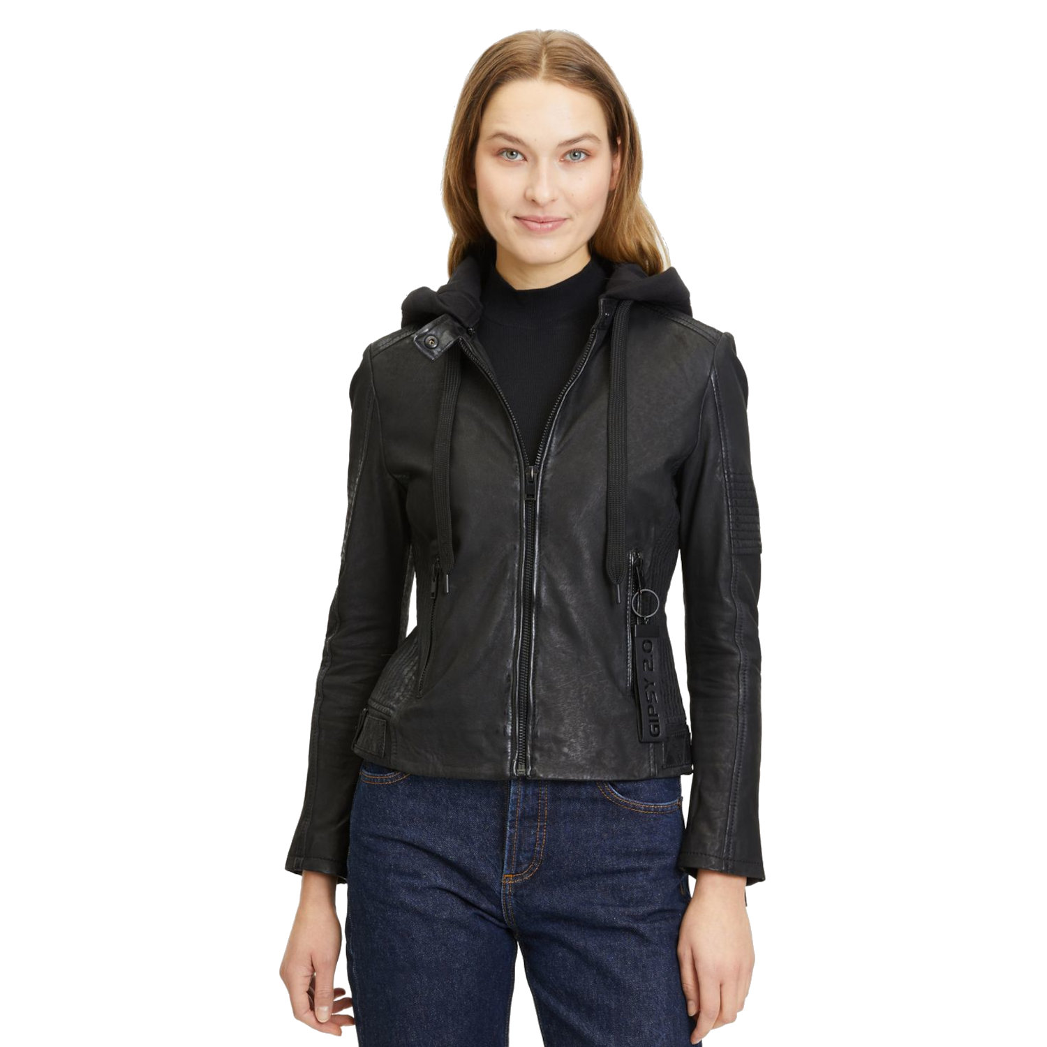 Geaca de Piele Dama Gipsy Neagra G2WJadyn – IMBRACAMINTE Geaca de Piele Dama Gipsy Neagra G2WJadyn – IMBRACAMINTE