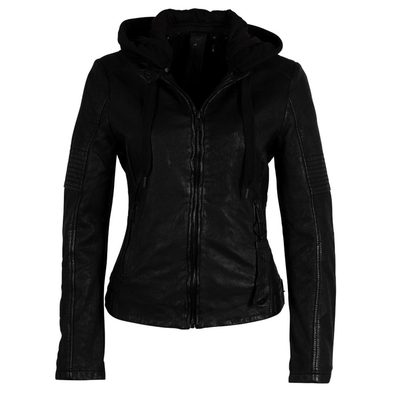 Geaca de Piele Dama Gipsy Neagra G2WJadyn – Black Friday