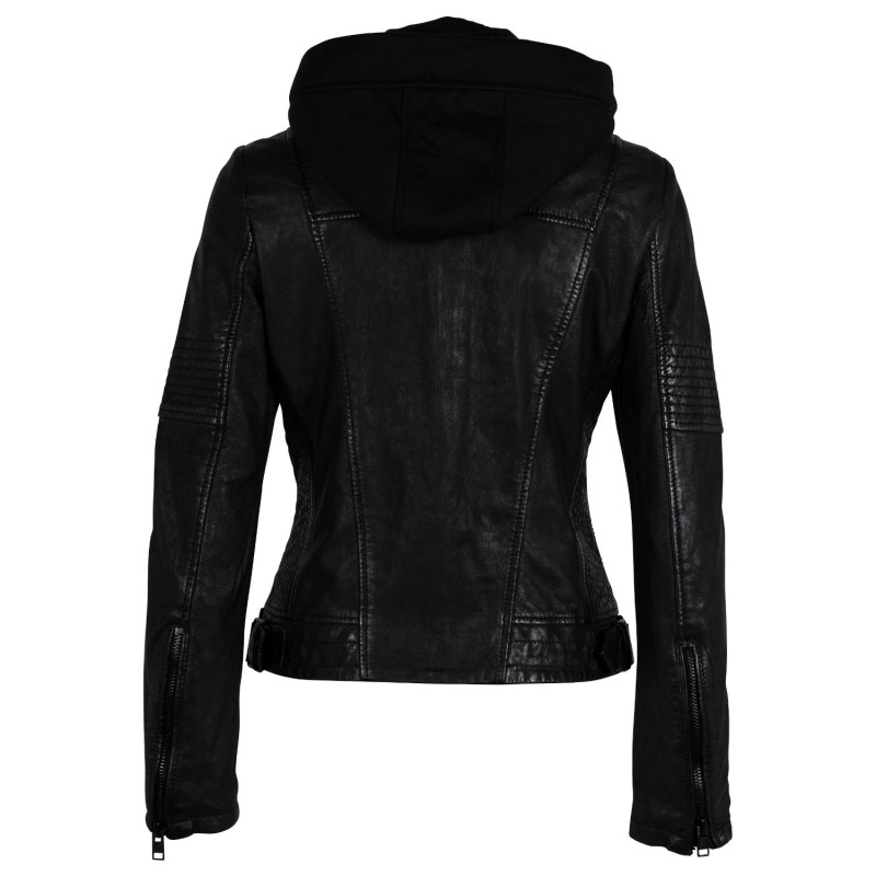 Geaca de Piele Dama Gipsy Neagra G2WJadyn – Black Friday