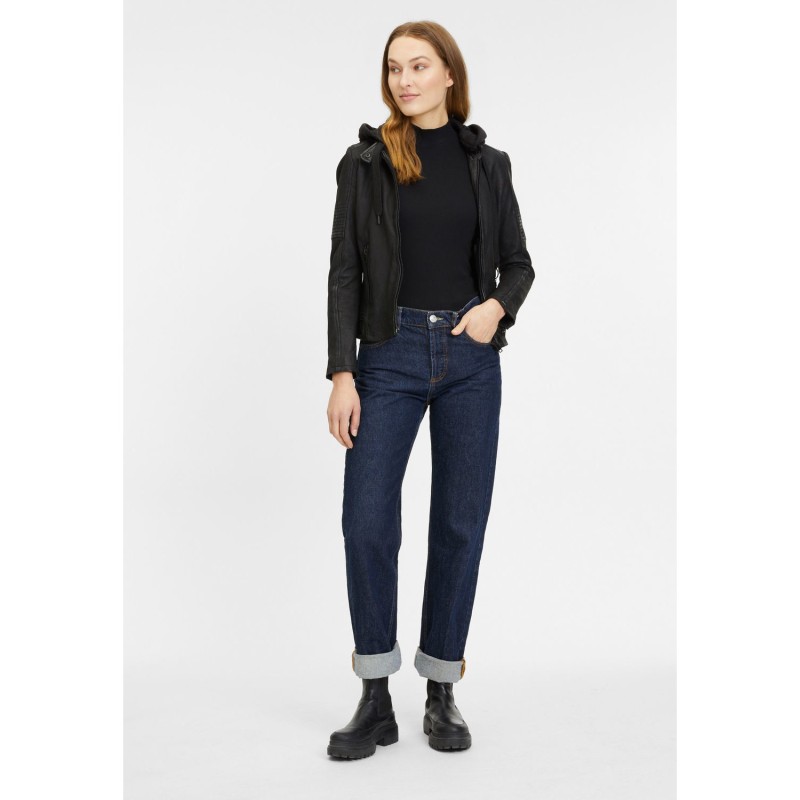 Geaca de Piele Dama Gipsy Neagra G2WJadyn – Black Friday