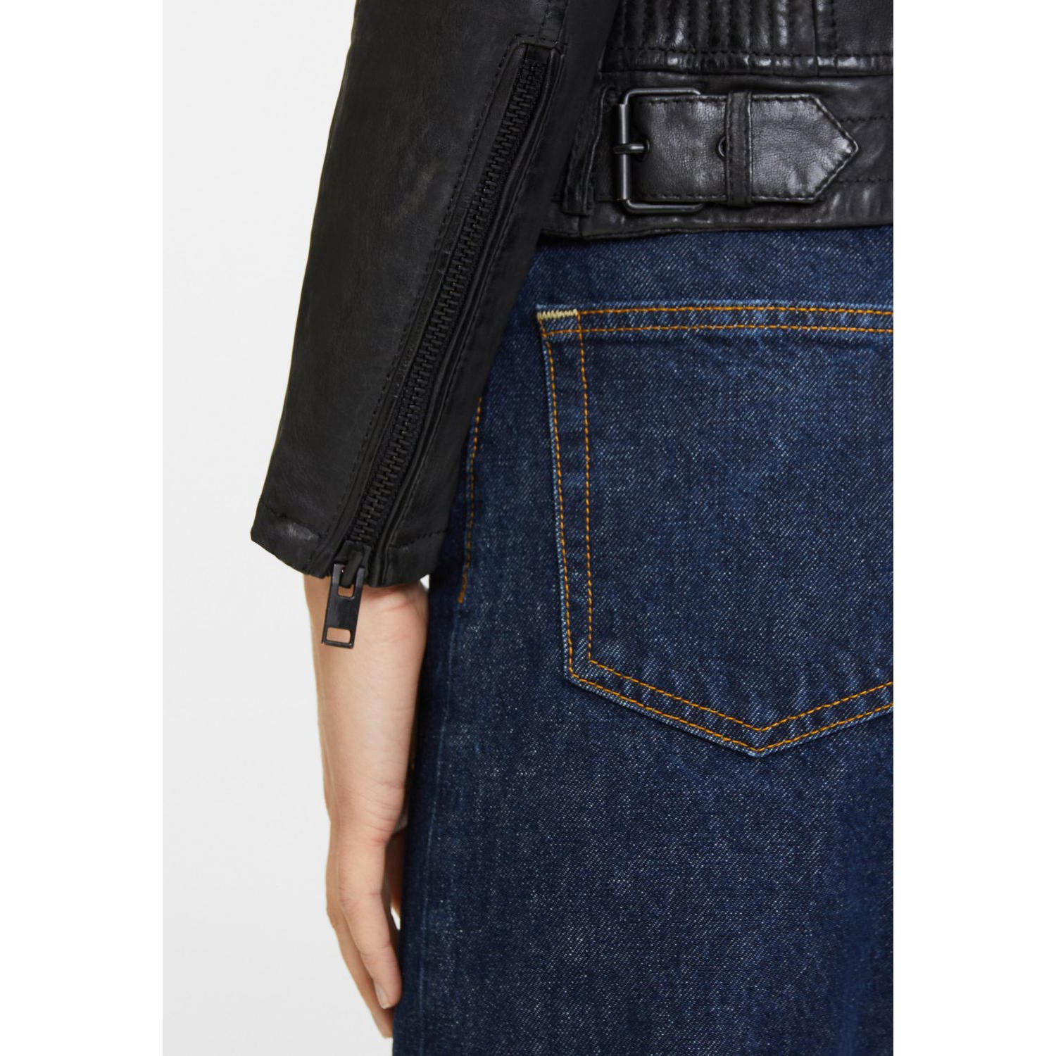Geaca de Piele Dama Gipsy Neagra G2WJadyn – Black Friday