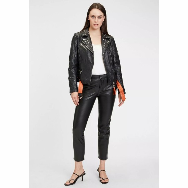 Geaca de Piele Dama Gipsy Neagra G2WJayn SF LASHV – IMBRACAMINTE — fotografia 3