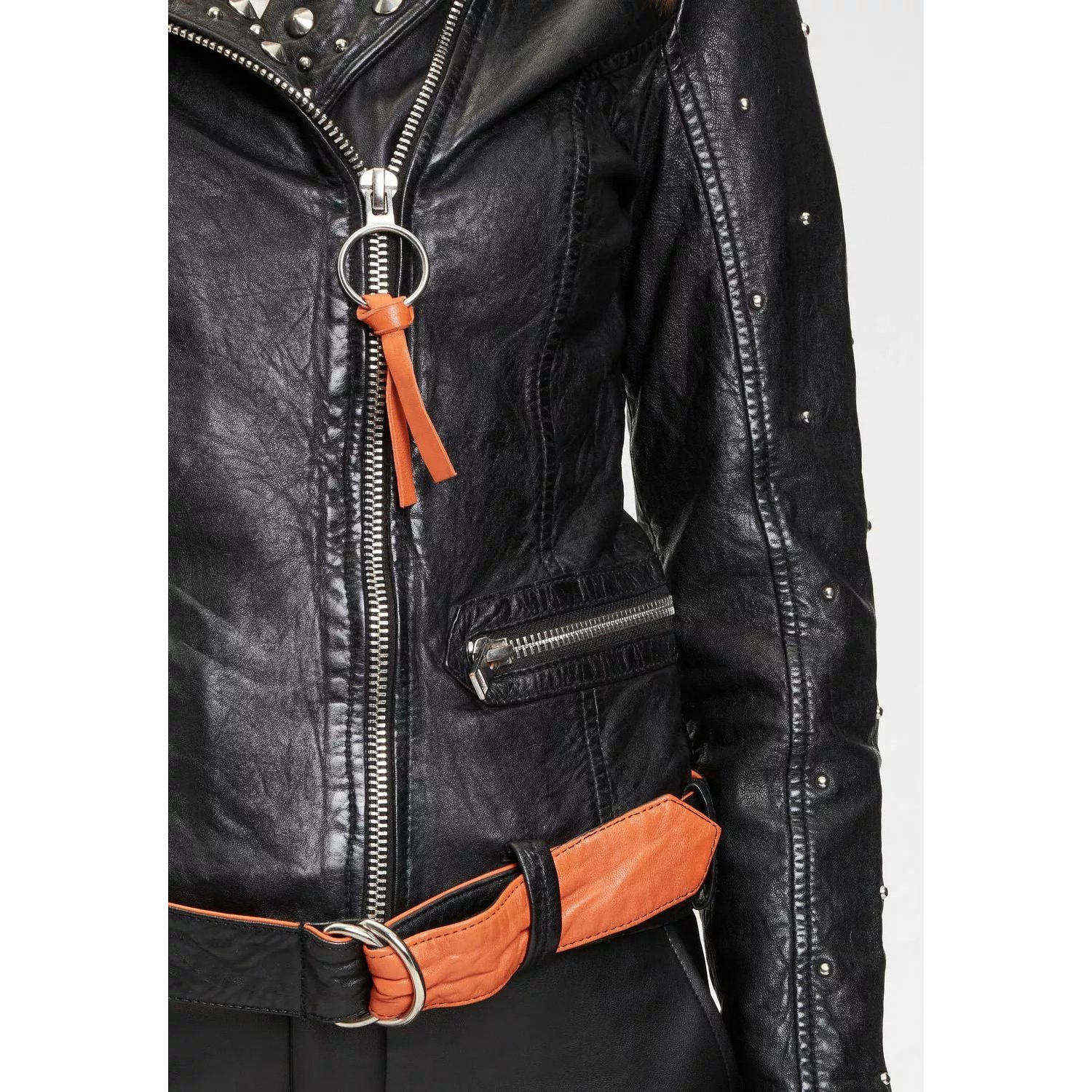 Geaca de Piele Dama Gipsy Neagra G2WJayn SF LASHV – IMBRACAMINTE