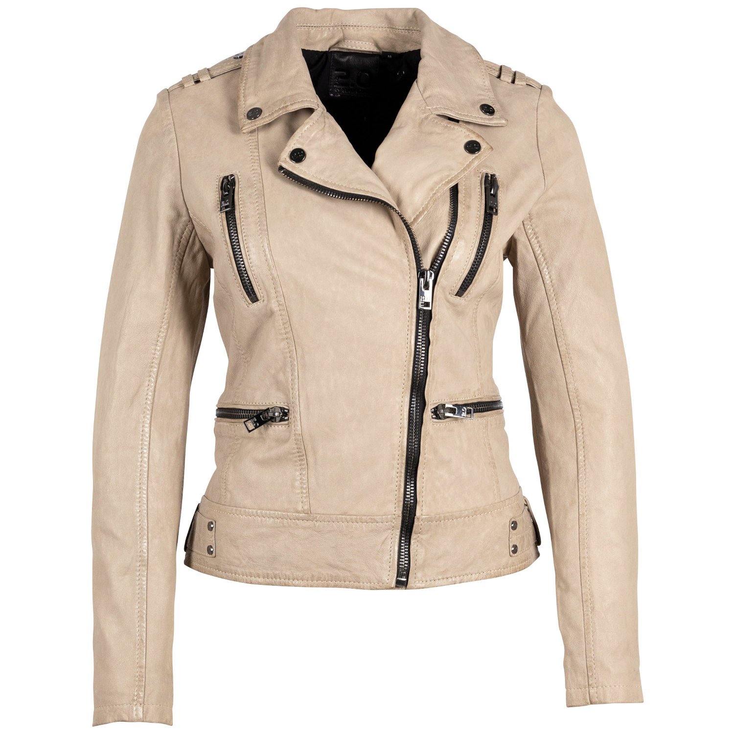 Geaca de Piele Dama Gipsy Bej Deschis G2WJovia – Black Friday