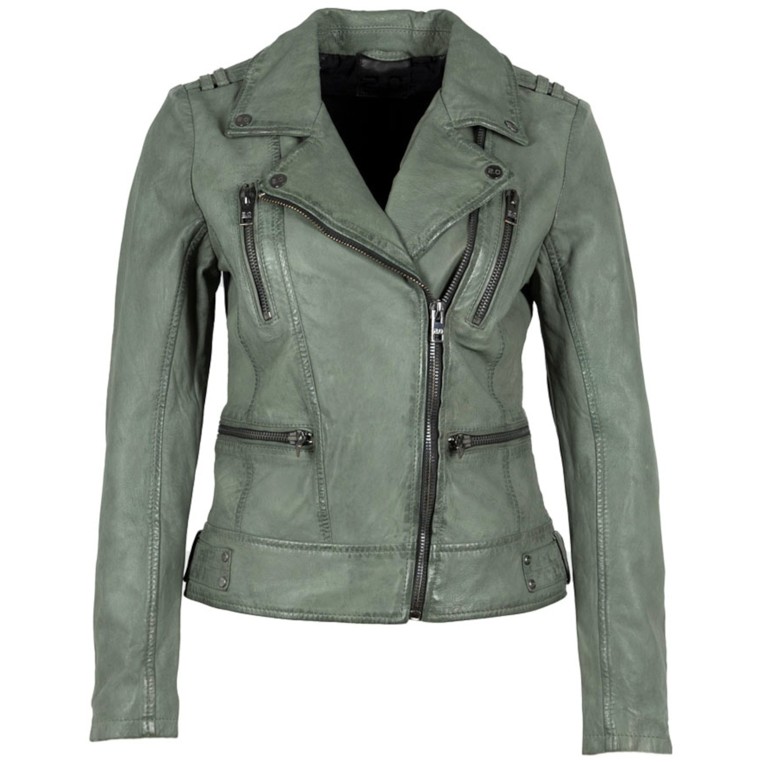 Geaca de Piele Dama Gipsy Verde Salvie G2WJovia – IMBRACAMINTE