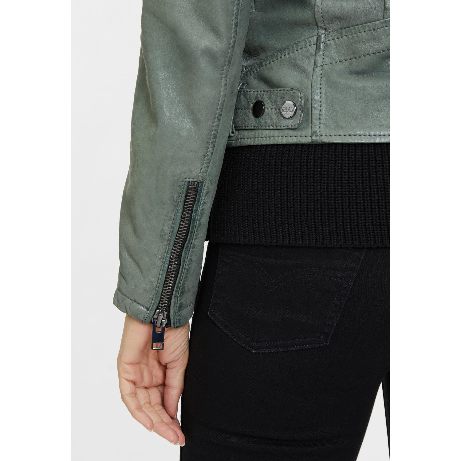 Geaca de Piele Dama Gipsy Verde Salvie G2WJovia – IMBRACAMINTE