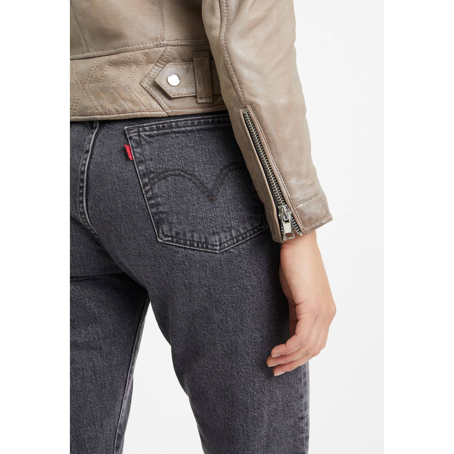 Geaca de Piele Dama Gipsy Gri G2WKagami – Black Friday