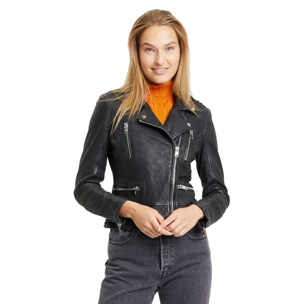 Geaca de Piele Dama Gipsy Neagra G2WKagami Geaca de Piele Dama Gipsy Neagra G2WKagami - readytowear.ro