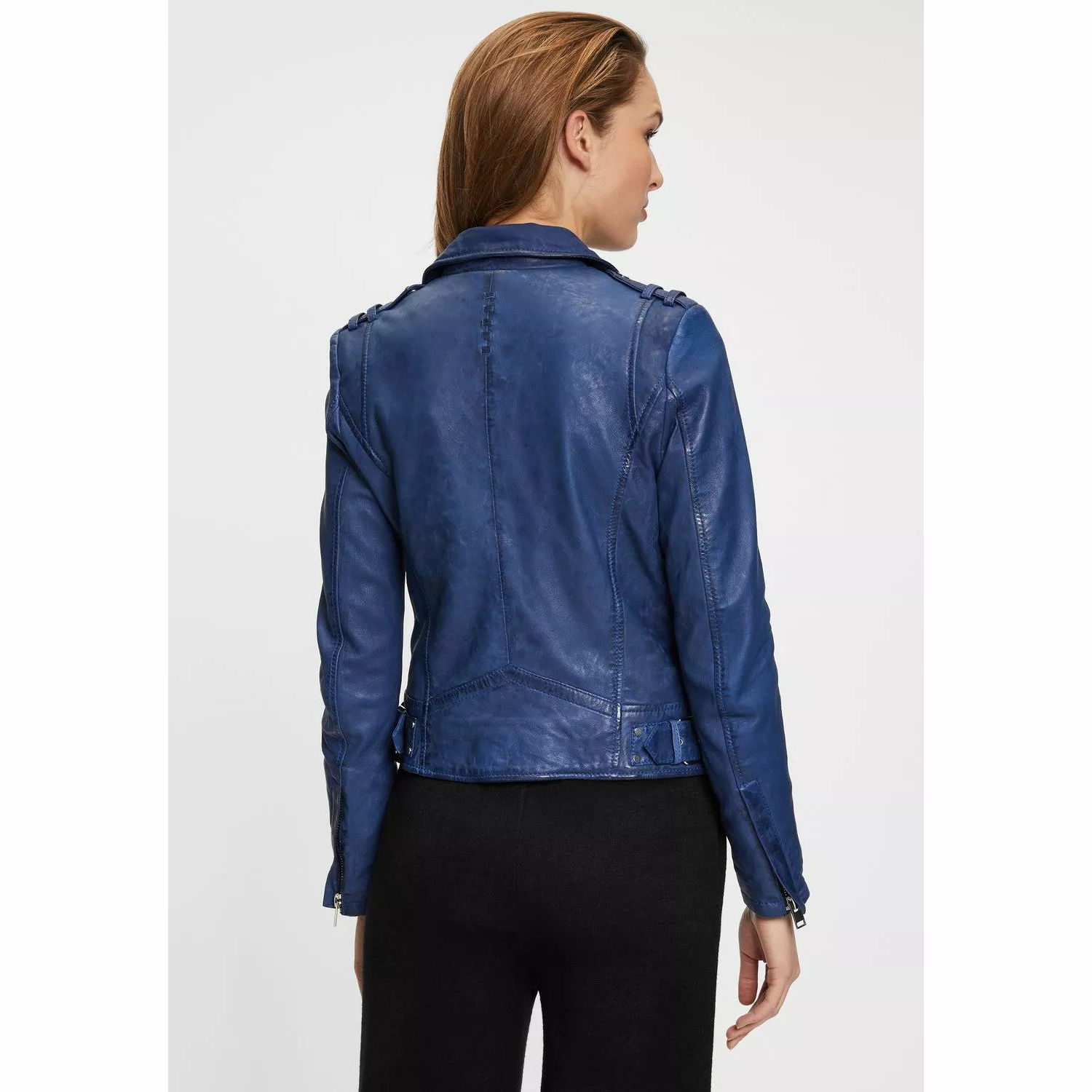 Geaca de Piele Dama Gipsy Albastra G2WKora – Black Friday