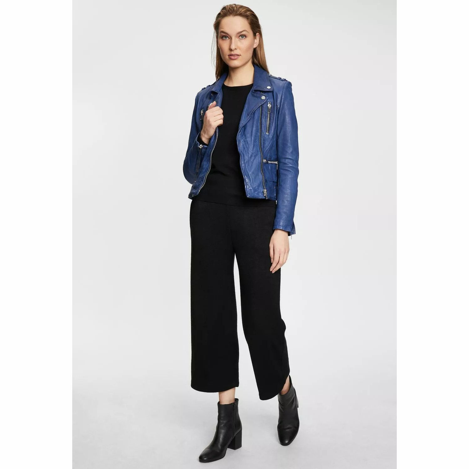 Geaca de Piele Dama Gipsy Albastra G2WKora – Black Friday