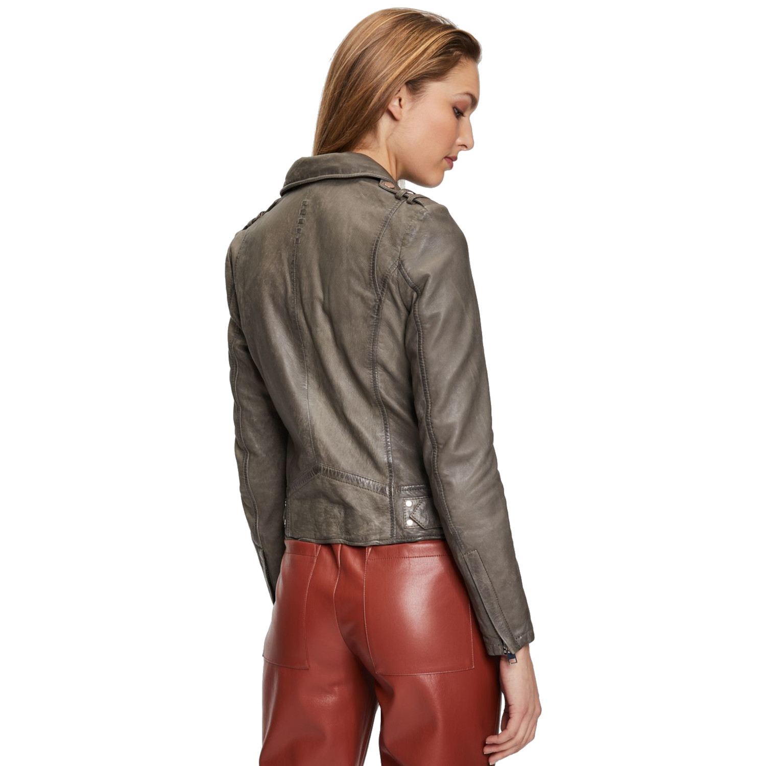 Geaca de Piele Dama Gipsy Gri G2WKora – IMBRACAMINTE