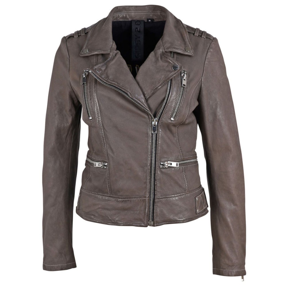 Geaca de Piele Dama Gipsy Gri G2WKora Geaca de Piele Dama Gipsy Gri G2WKora - readytowear.ro