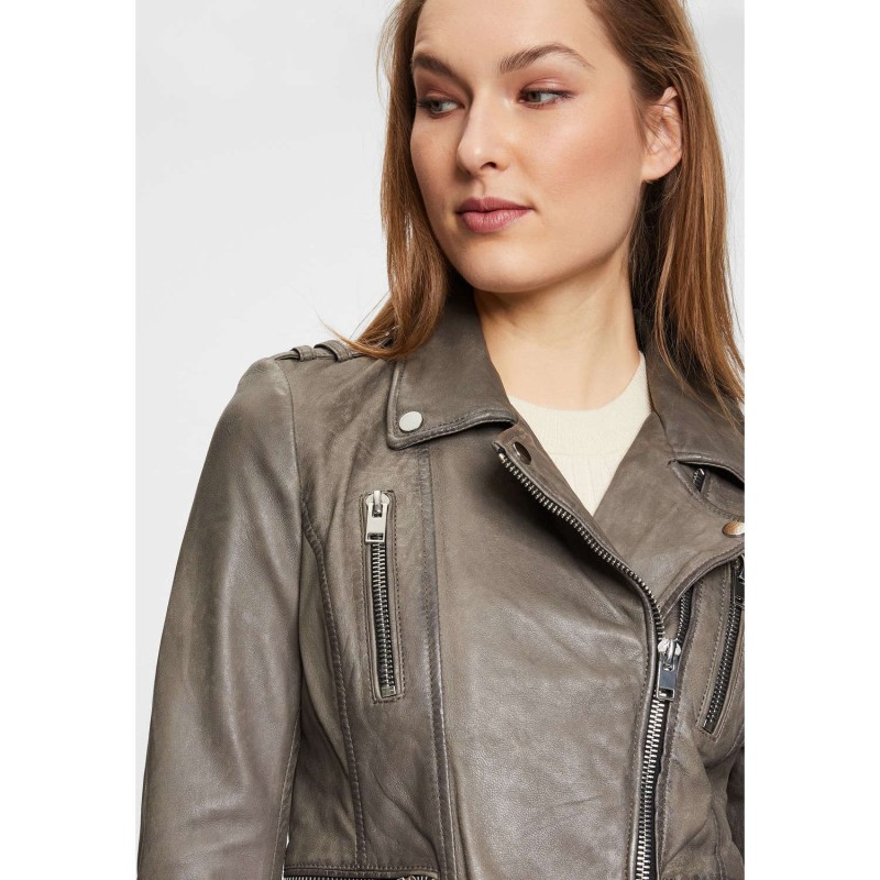 Geaca de Piele Dama Gipsy Gri G2WKora – IMBRACAMINTE