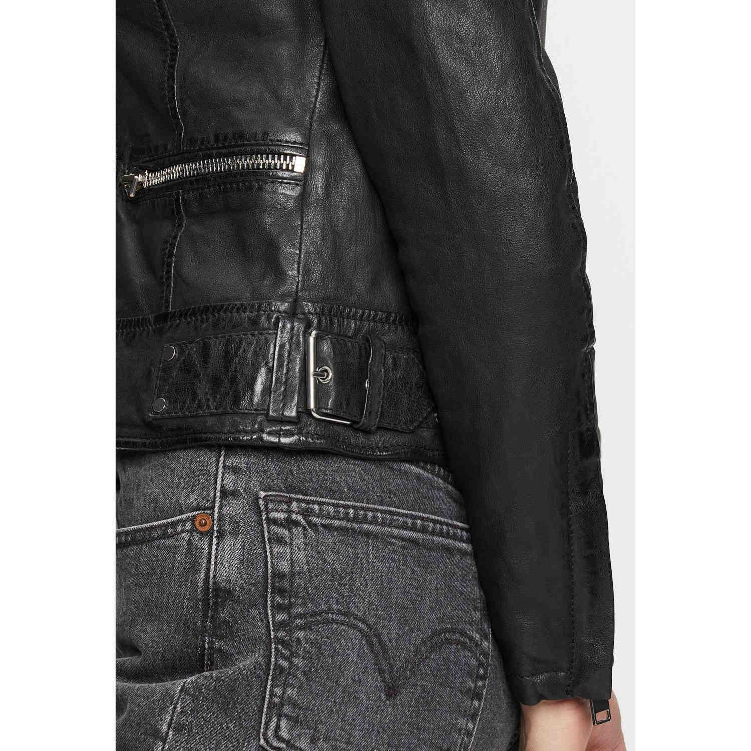 Geaca de Piele Dama Gipsy Neagra G2WKora – IMBRACAMINTE