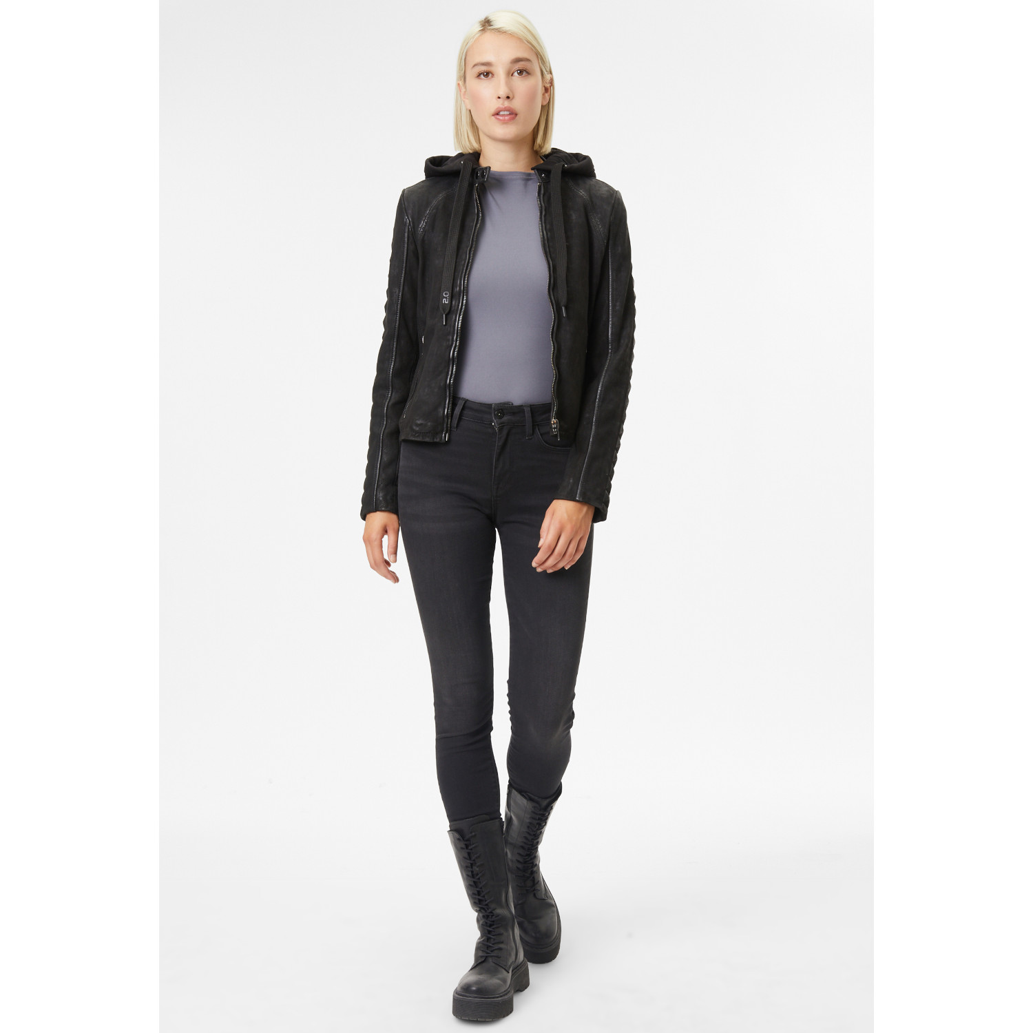 Geaca de Piele Dama Gipsy Neagra G2WLenna – IMBRACAMINTE