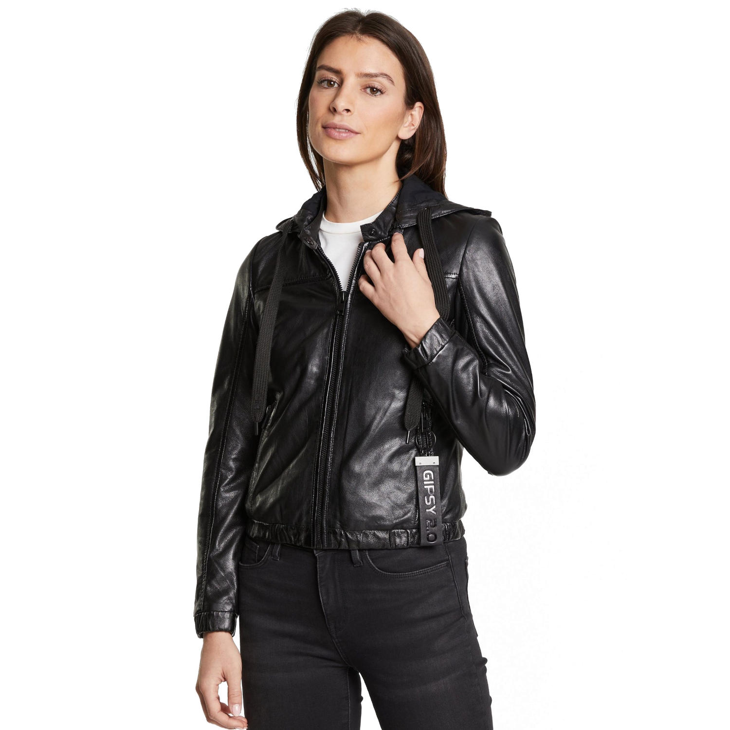 Geaca de Piele Dama Gipsy Neagra G2WMaev – IMBRACAMINTE Geaca de Piele Dama Gipsy Neagra G2WMaev – IMBRACAMINTE