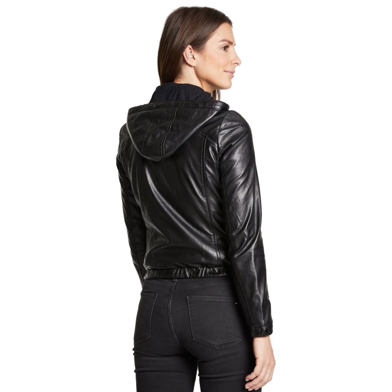 Geaca de Piele Dama Gipsy Neagra G2WMaev – IMBRACAMINTE
