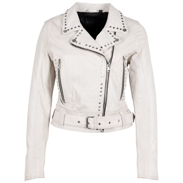 Geaca de Piele Dama Gipsy Alb Murdar G2WMaryn