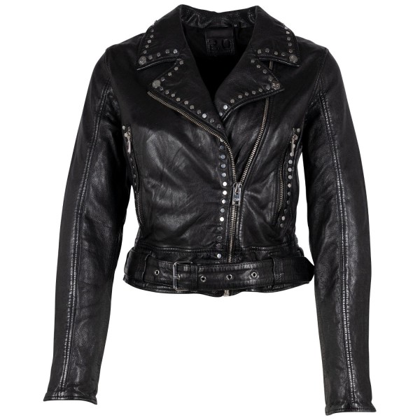 Geaca de Piele Dama Gipsy Neagra G2WMaryn – Black Friday — fotografia 1