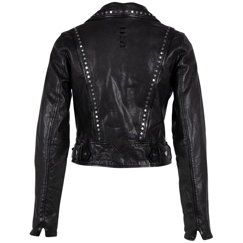 Geaca de Piele Dama Gipsy Neagra G2WMaryn – Geci de Piele