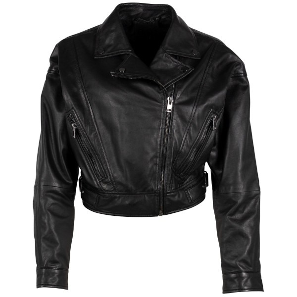 Geaca Scurta de Piele Dama Gipsy Neagra G2WMayla – Black Friday — fotografia 1