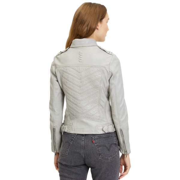 Geaca de Piele Dama Gipsy Gri Deschis G2WNarin