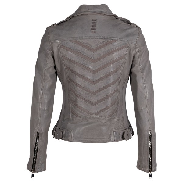 Geaca de Piele Dama Gipsy Gri Deschis G2WNarin – Black Friday — fotografia 4