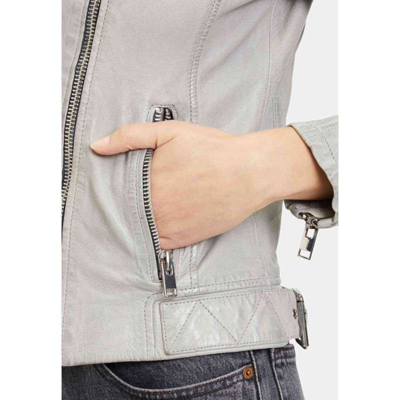 Geaca de Piele Dama Gipsy Gri Deschis G2WNarin – Black Friday Geaca de Piele Dama Gipsy Gri Deschis G2WNarin – Black Friday