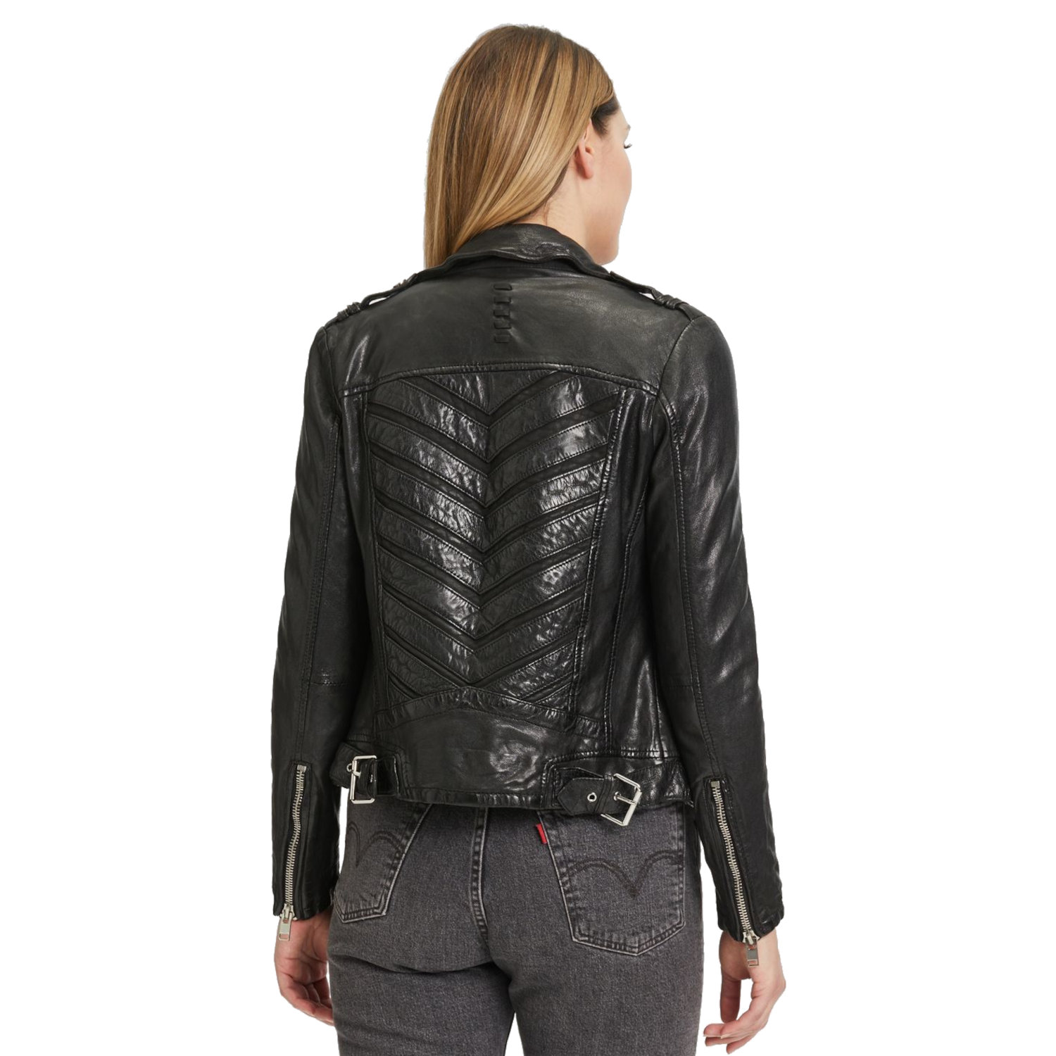 Geaca de Piele Dama Gipsy Neagra G2WNarin – Black Friday