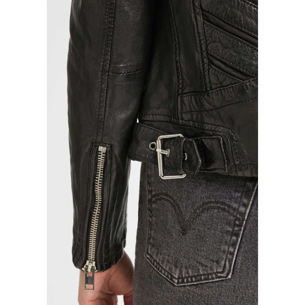 Geaca de Piele Dama Gipsy Neagra G2WNarin – Black Friday