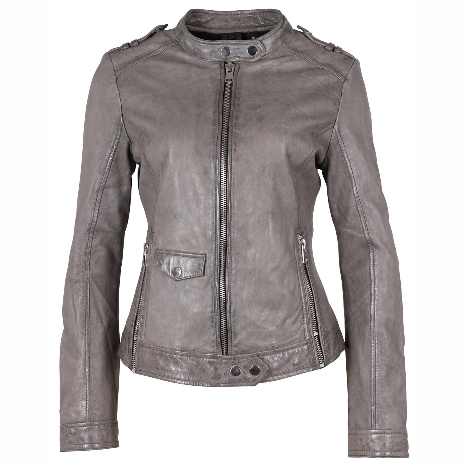 Geaca de Piele Dama Gipsy Gri G2WNevia SF LCOUNTV – IMBRACAMINTE