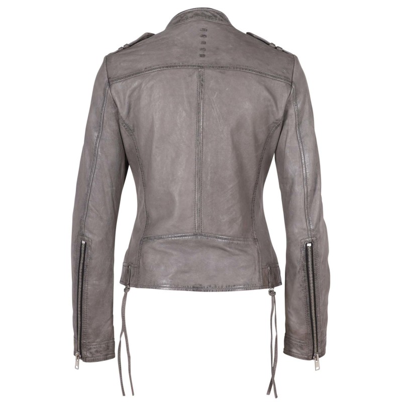 Geaca de Piele Dama Gipsy Gri G2WNevia SF LCOUNTV – IMBRACAMINTE