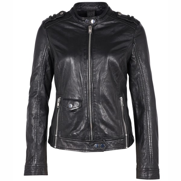 Geaca de Piele Dama Gipsy Neagra G2WNevia SF LCOUNTV – IMBRACAMINTE — fotografia 1