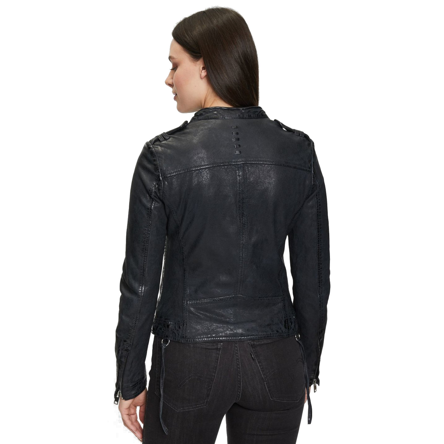Geaca de Piele Dama Gipsy Bleumarin Inchis G2WNyla – Black Friday Geaca de Piele Dama Gipsy Bleumarin Inchis G2WNyla – Black Friday