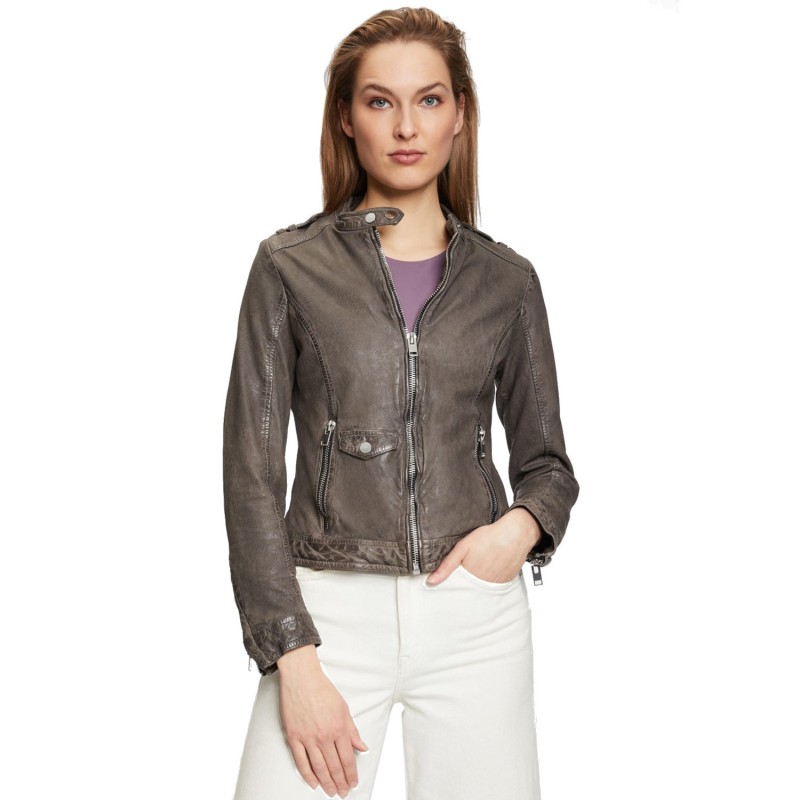 Geaca de Piele Dama Gipsy Gri G2WNyla – IMBRACAMINTE Geaca de Piele Dama Gipsy Gri G2WNyla – IMBRACAMINTE