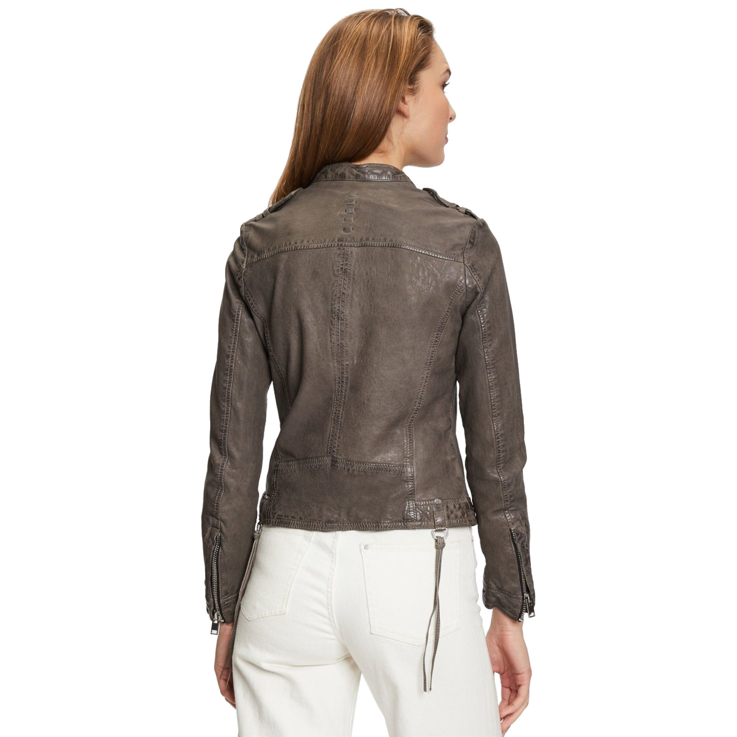 Geaca de Piele Dama Gipsy Gri G2WNyla – IMBRACAMINTE