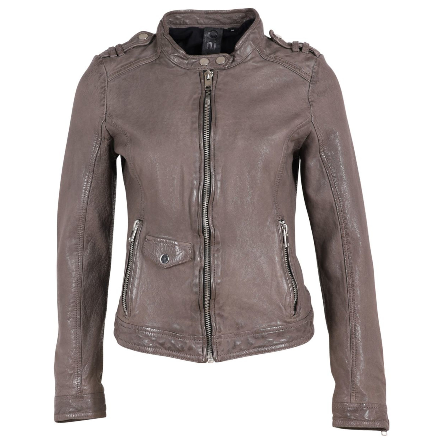 Geaca de Piele Dama Gipsy Gri G2WNyla – IMBRACAMINTE