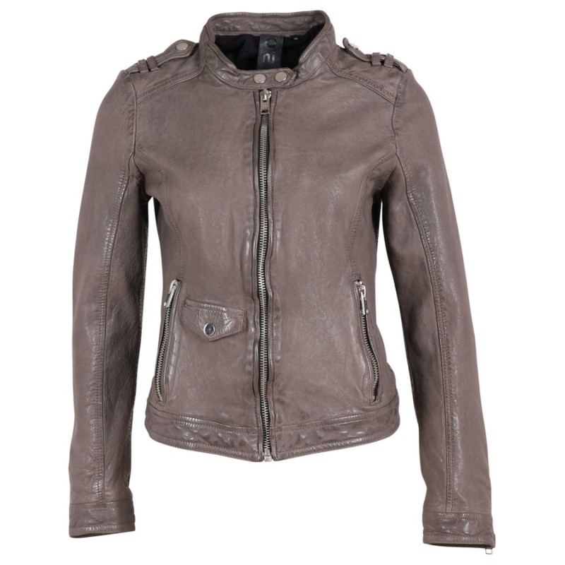 Geaca de Piele Dama Gipsy Gri G2WNyla – IMBRACAMINTE Geaca de Piele Dama Gipsy Gri G2WNyla – IMBRACAMINTE