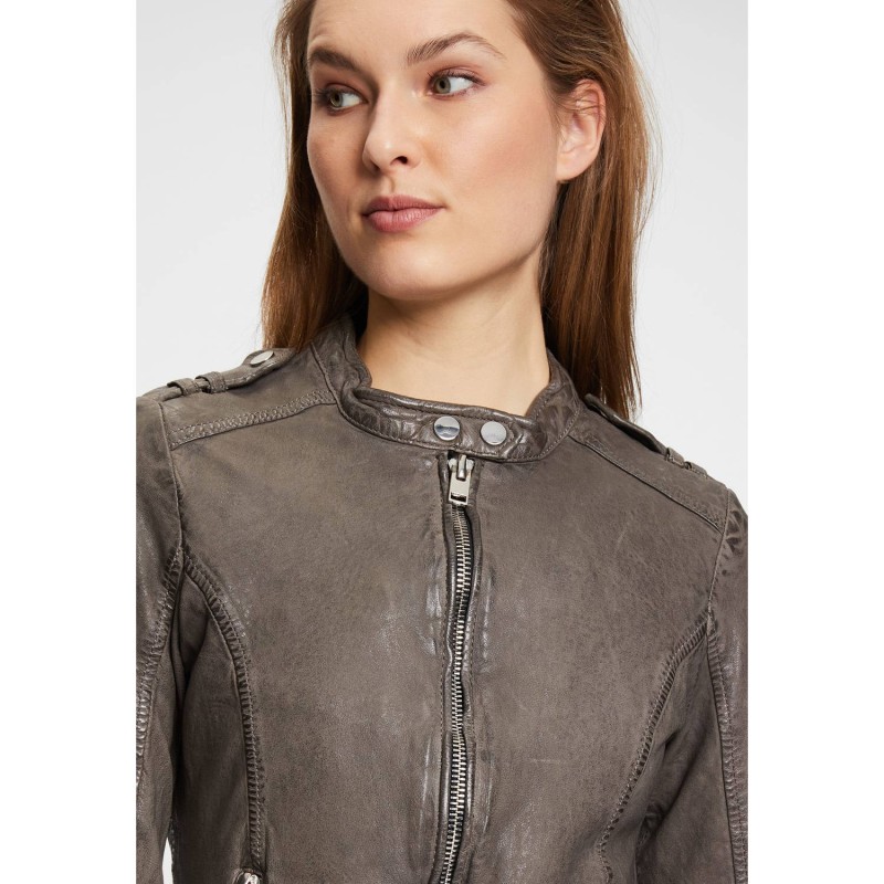 Geaca de Piele Dama Gipsy Gri G2WNyla – IMBRACAMINTE Geaca de Piele Dama Gipsy Gri G2WNyla – IMBRACAMINTE