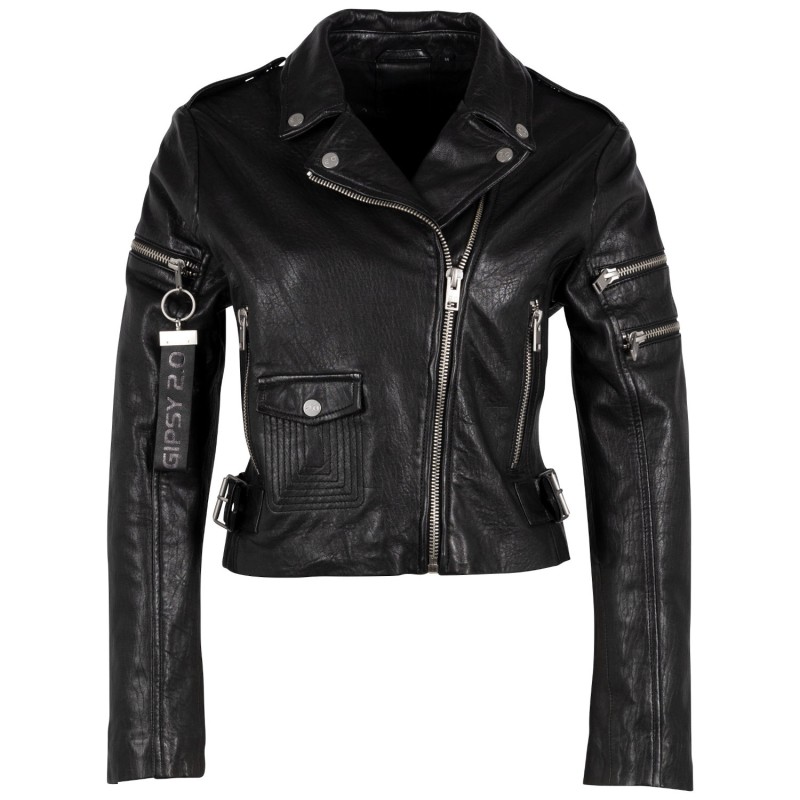 Geaca de Piele Dama Gipsy Neagra G2WRija – IMBRACAMINTE