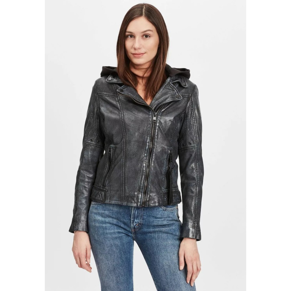 Geaca de Piele Dama Gipsy Negru/Bleumarin G2WSela SF LACOV geci de piele - readytowear.ro