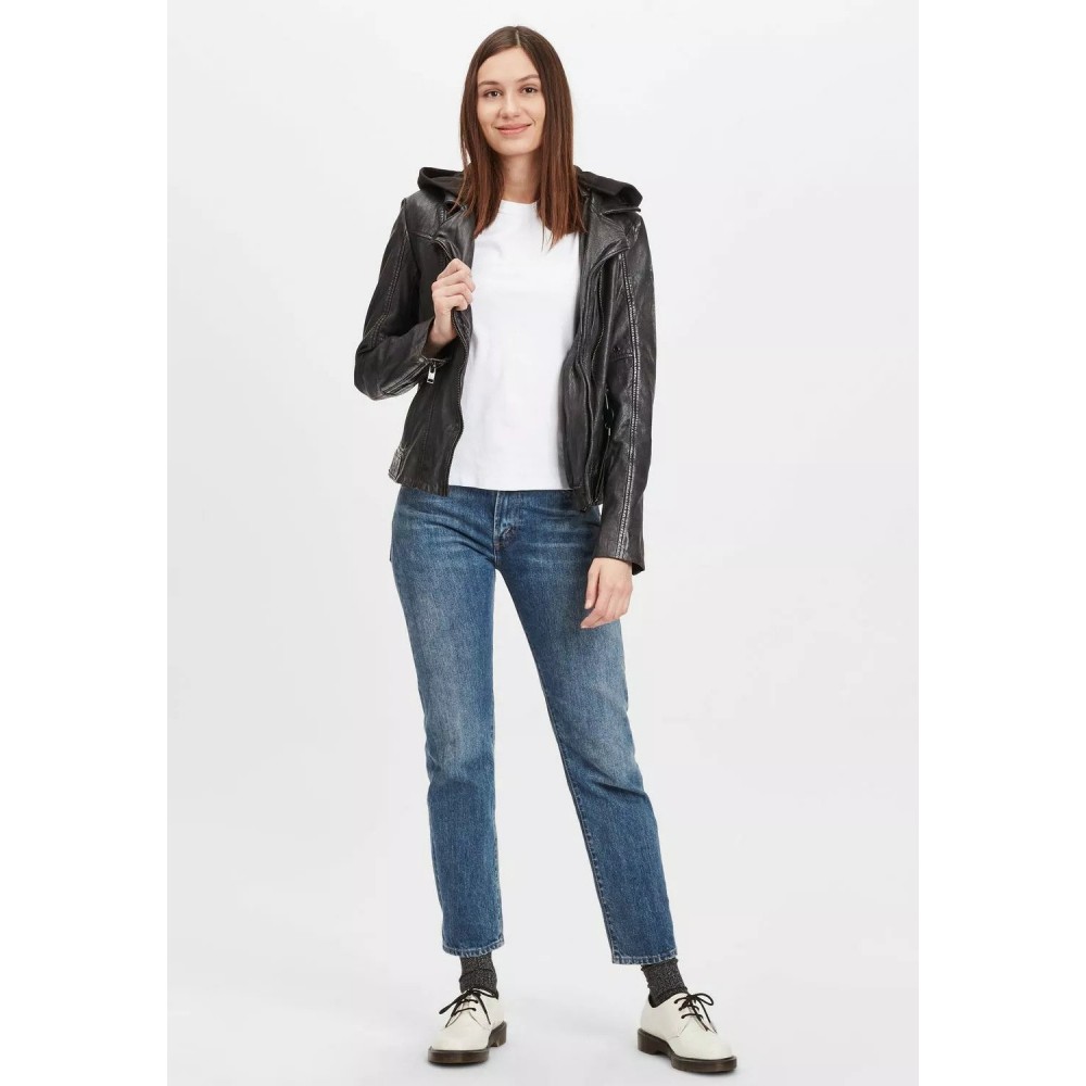Geaca de Piele Dama Gipsy Negru/Violet G2WSela SF LACOV geci de piele - readytowear.ro