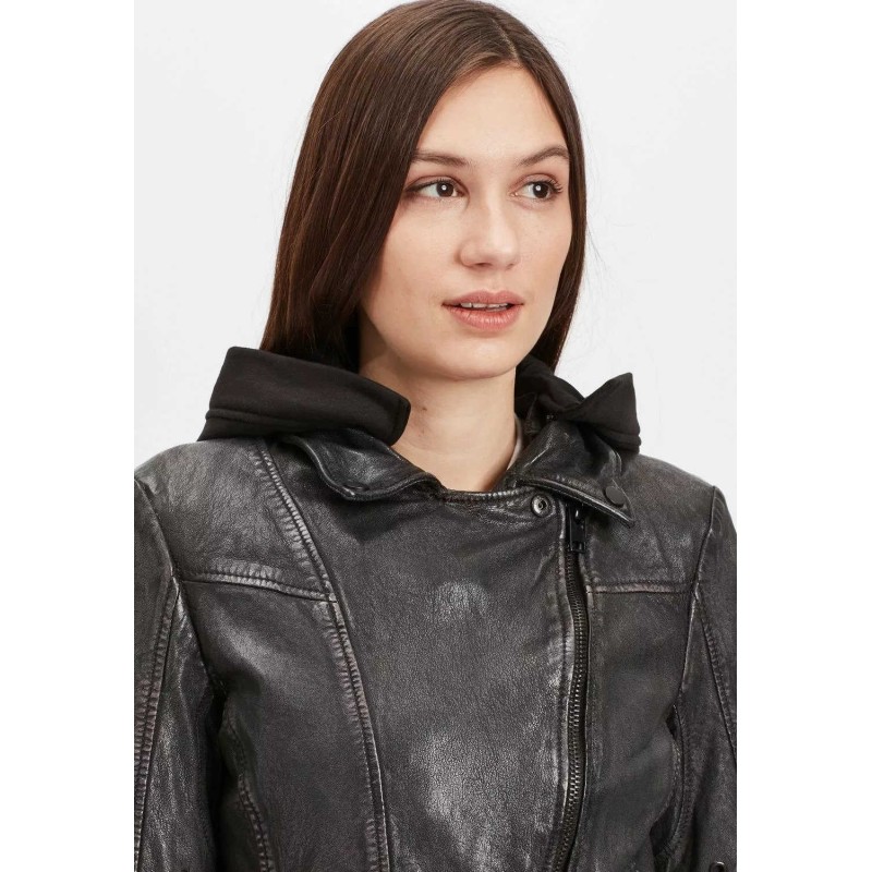 Geaca de Piele Dama Gipsy Negru/Violet G2WSela SF LACOV – IMBRACAMINTE Geaca de Piele Dama Gipsy Negru/Violet G2WSela SF LACOV – IMBRACAMINTE