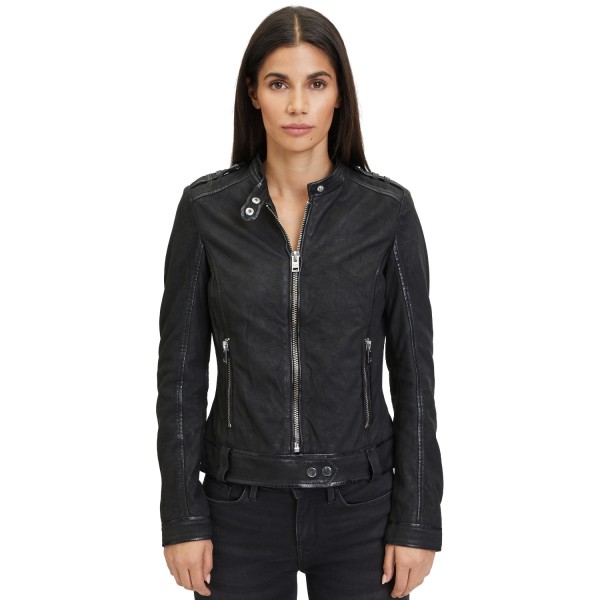 Geaca de Piele Dama Gipsy Neagra G2WShina – Geci de Piele — fotografia 1