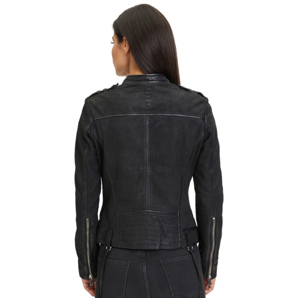Geaca de Piele Dama Gipsy Neagra G2WShina – Geci de Piele — fotografia 2
