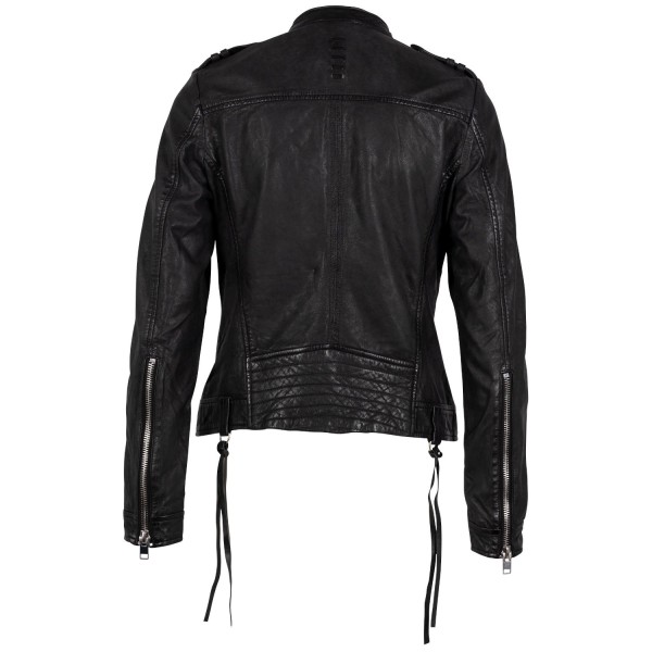 Geaca de Piele Dama Gipsy Neagra G2WShina – Geci de Piele — fotografia 4