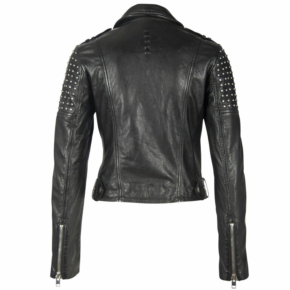 Geaca de Piele Dama Gipsy Neagra G2WSula SF NZLV geci de piele - readytowear.ro