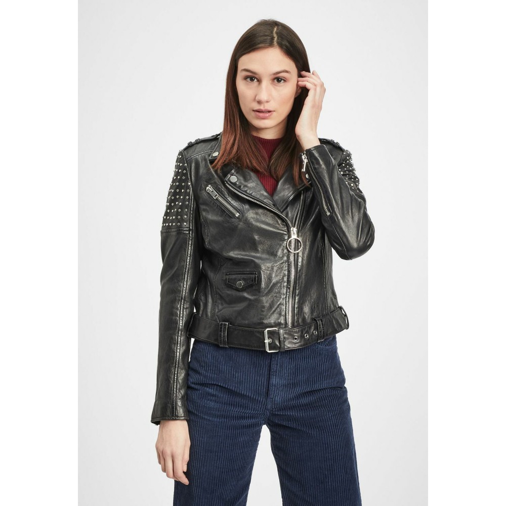 Geaca de Piele Dama Gipsy Neagra G2WSula SF NZLV geci de piele - readytowear.ro