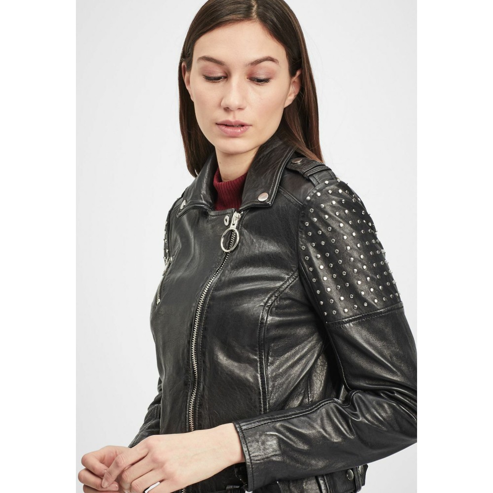 Geaca de Piele Dama Gipsy Neagra G2WSula SF NZLV geci de piele - readytowear.ro